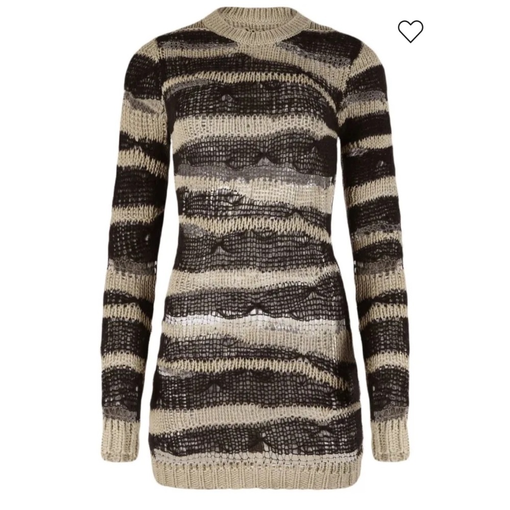 RtA Akamu striped mini dress
